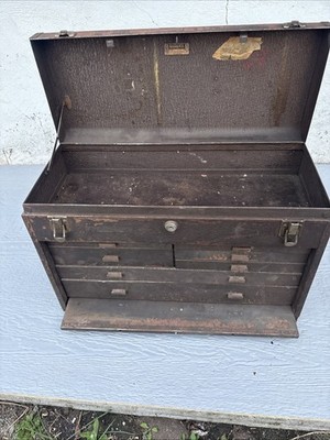 Vintage Kennedy Kits 520 Machinist Toolbox 7 Drawer No Key | eBay