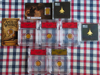 🌟 GOLD🌟Lot of 9 (5) 1/1000th oz (2) Libertad 1/1000 oz (2) 1/20 gram
