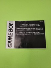 Game Boy Consumer Precautions DMG-USA-7 MANUAL ONLY Authentic Original