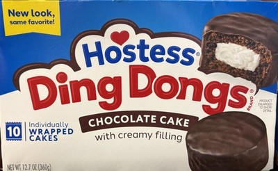 Hostess Chocolate Ding Dongs Chocolate Snack Cakes  10 Stück