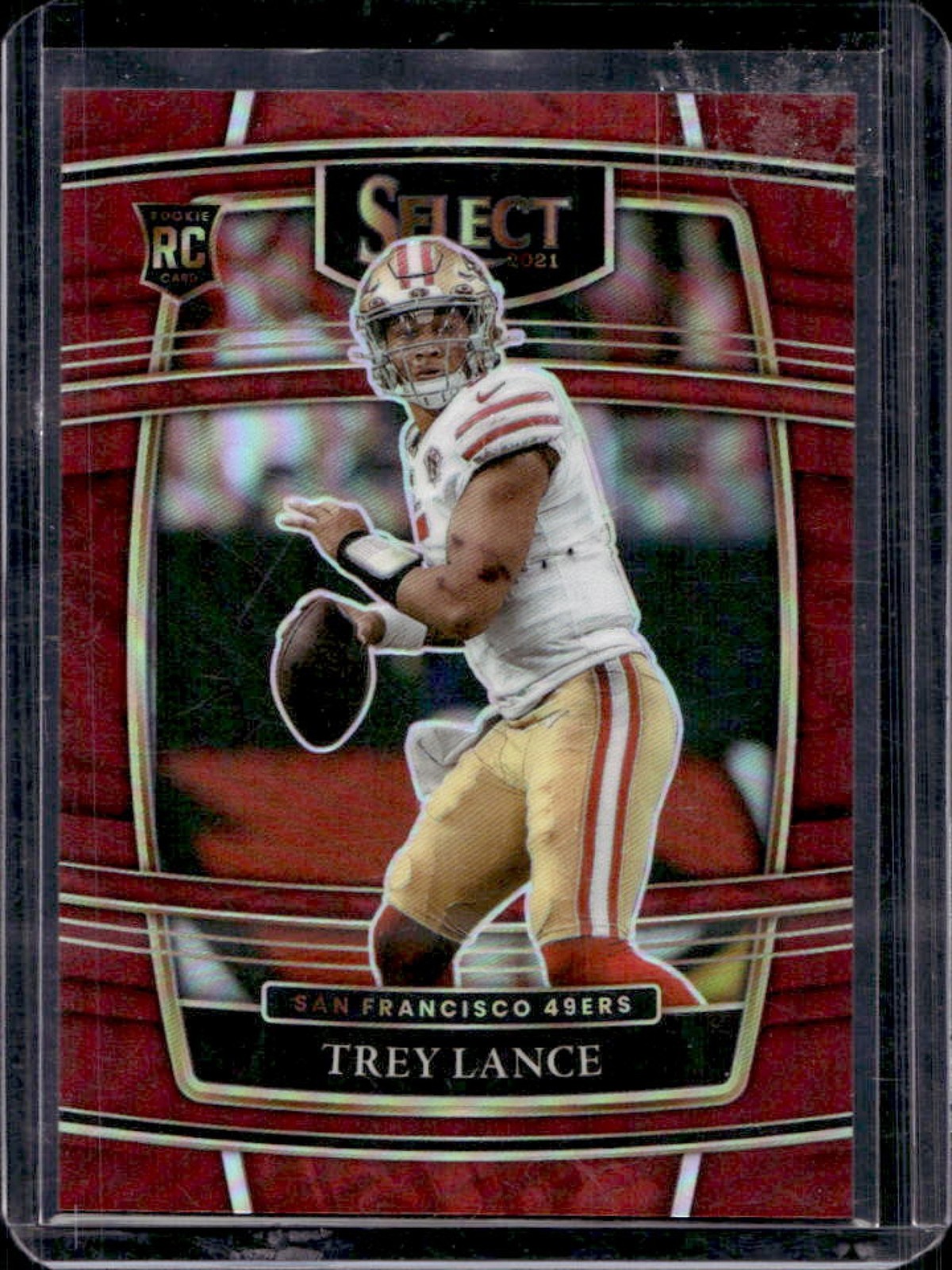 2021 Select Trey Lance RC Maroon Prizm Rookie Concourse #139/149 49ers