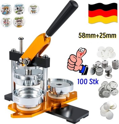 Buttonmaschine Badge Punch Press Kit, Kinder DIY Geschenke Knopfmachermaschine