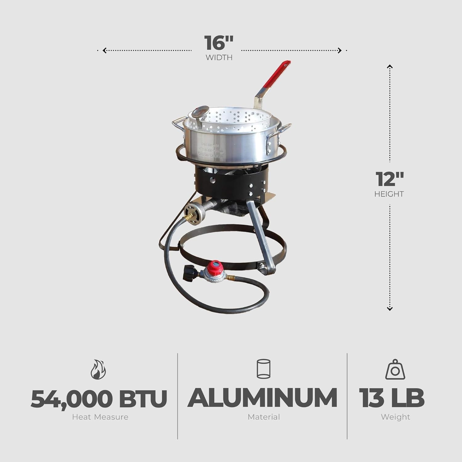 King Cooker Propane 10 QT Aluminum Fish Fryer Kit