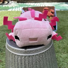 Minecraft Axolotl Plush Toy 8 Inch Pink Mojang Studios New With Tags