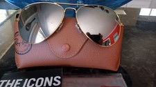 Ray-Ban aviator RB3026 001/30, Large 62-14mm Gold Frame Silver Mirrored Lens