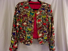 Alice + Olivia  Pink Multi Fully  Sequin  Flo...