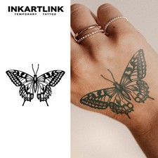 Butterfly Temporary Tattoo Lasts 15 Days Waterproof Semi Permanent Sticker
