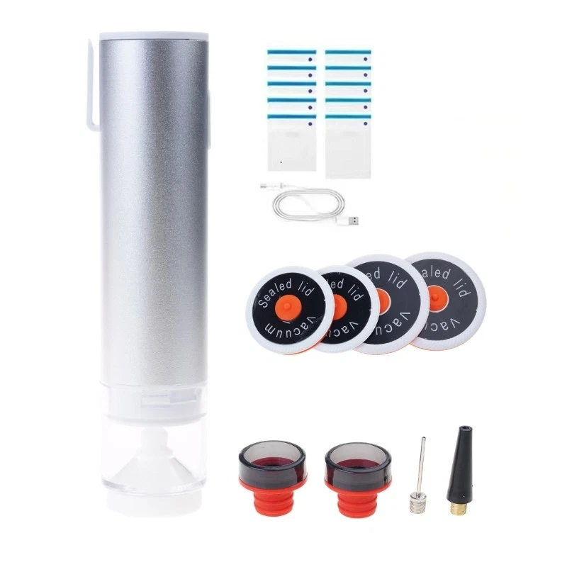 Portable Mason Jar Vacuum Sealer Electric Vacuum Pump Automatic Vacuum Sealer