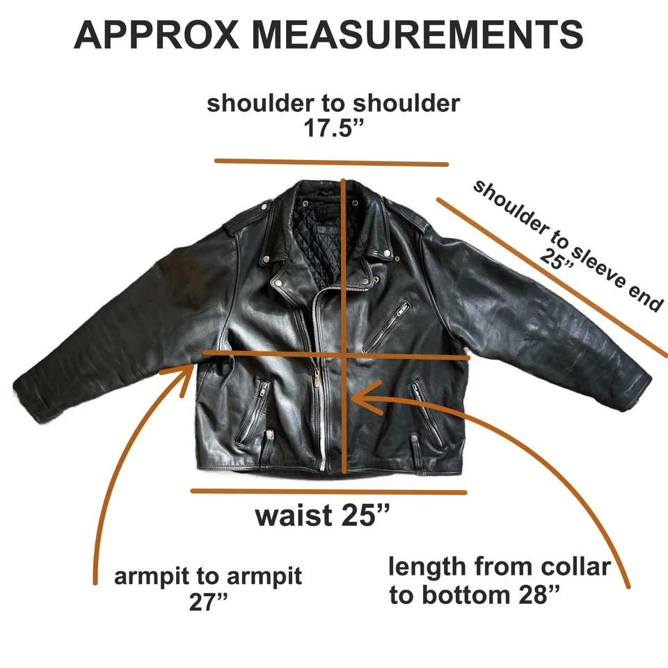 Chaqueta de Cuero Harley Davidson CYCLE CHAMP 54 Alto Negra 3XL Motocicleta De Colección Foto 4 de 4