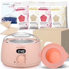 Wax Kit Pink Digital Hair Removal Waxing Kit for Women  Men Hot Wax Warmer Pot