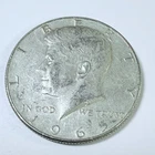 1965 Kennedy Half Dollar 40% Silver, Circulated Coin #7137