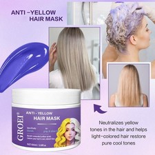 1XPurple Hair Mask,Deep Conditioning Keratin-Hair Mask Tone Add Light Shine T4R1
