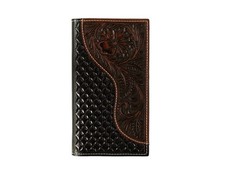 Nocona Western Wallet Mens Rodeo Basketweave Embossed Brown N500046702