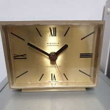 Vintage Metal 1970s Kienzle International Chronoquartz Clock -  West Germany 