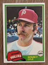 1981 Topps Sparky Lyle Philadelphia Phillies Baseball Card #719