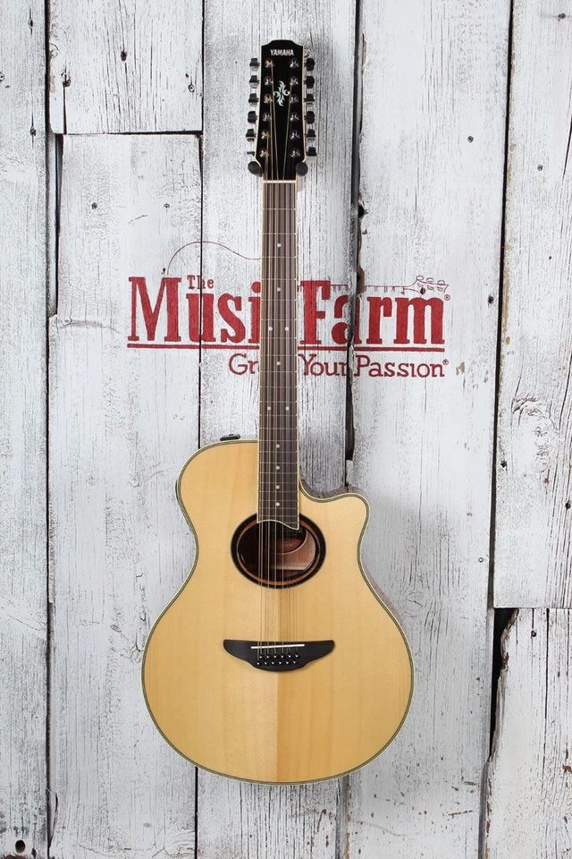 Guitarra Eléctrica Acústica Natural Yamaha APX700II 12 Cuerdas Thinline Cutaway Foto 2 de 4