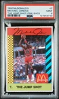 127853743 Michael Jordan 1990 McDonald's #7 Jump Shot Pink Back PSA 9