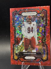 2023 Panini Prizm - Daron Payne #295 Red No Huddle Prizm /70