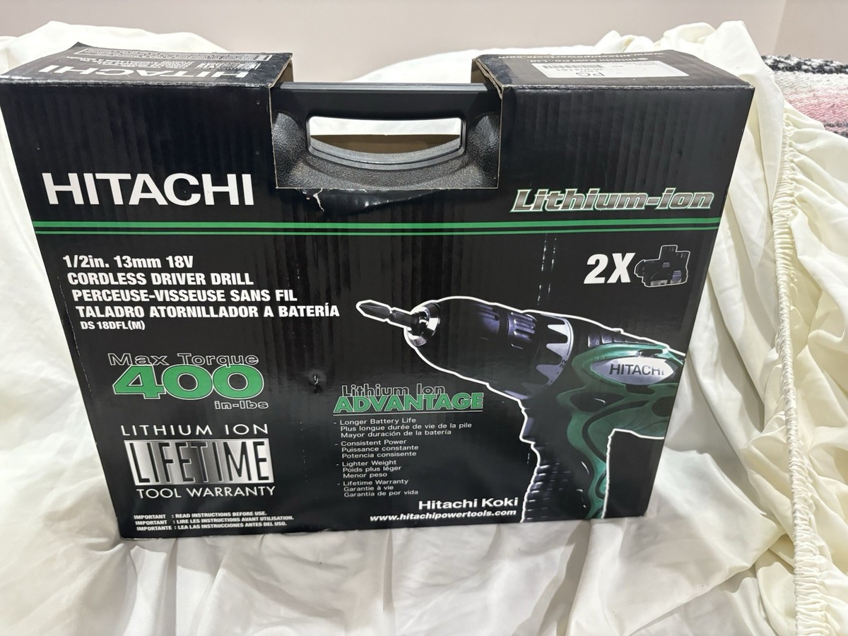 Taladro Hitachi 18 Hitachi DS18DGL 18V Lithium-Ion 1/2 Drill