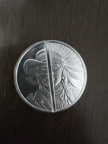 Elemetal 1 oz .999 Fine Silver Western Warrior Divisible Round