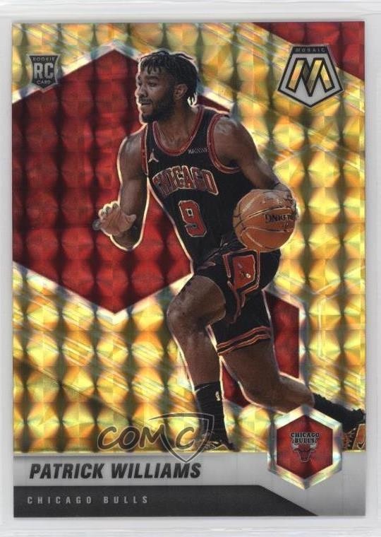 2020-21 Panini Mosaic Rookie Reactive Yellow Prizm Patrick Williams #206 0zg1