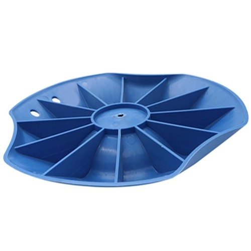 Portable Wheel Chocks PP Plastic Wedges Stoppers for Trailer RV (Blue)