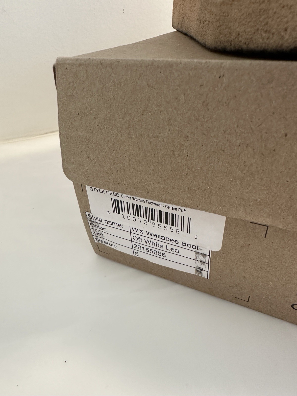 Clarks Original X Sporty & Rich Wallabee Off White Leather Chukka Boot Women 7 image 4