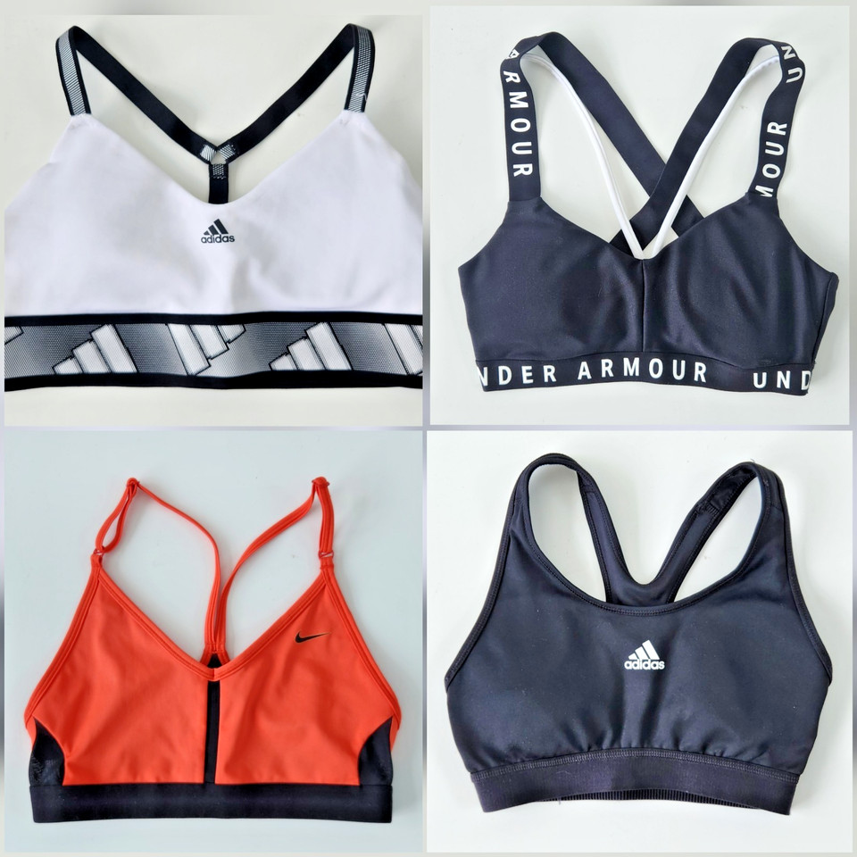 4 Sports Bras, Size Small -  Adidas, Under Armour, Nike - excellent condition