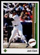Jack Clark, 1989 Upper Deck, #773, San Diego Padres,