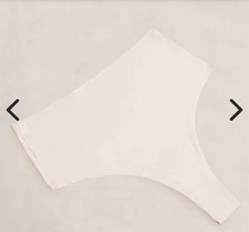 Truekind By Shapermint Seamless Stretch Mid Waist Thong Size 0-14 Beige