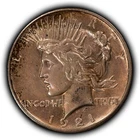 1921 $1 Silver Peace Dollar - High Relief Key Date - AU/UNC Dets SKU-B5528