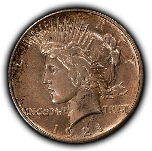 1921 $1 Silver Peace Dollar - High Relief Key Date - AU/UNC Dets SKU-B5528