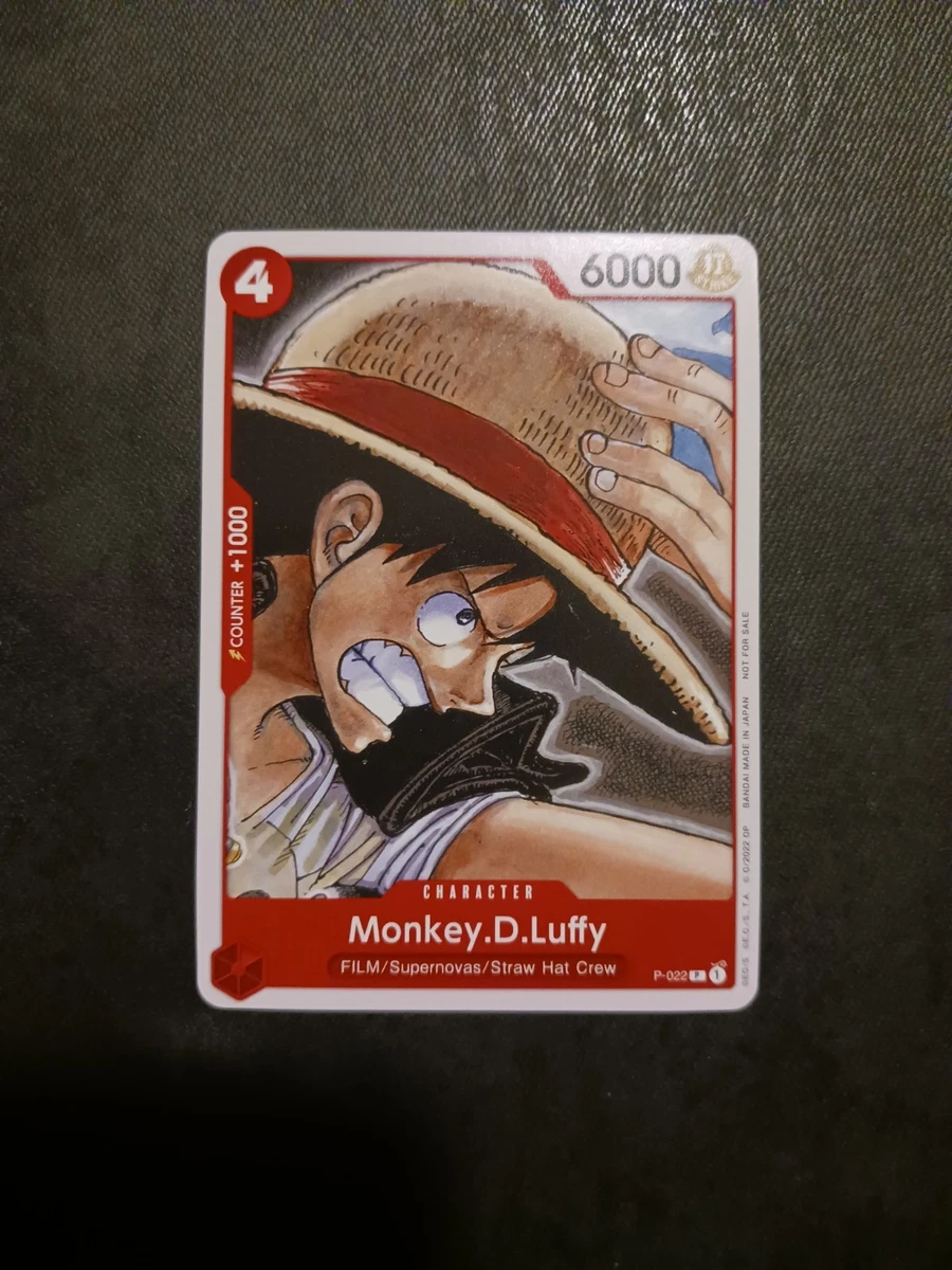 Monkey.D.Luffy P-022 One Piece Promotion Cards for sale | eBay