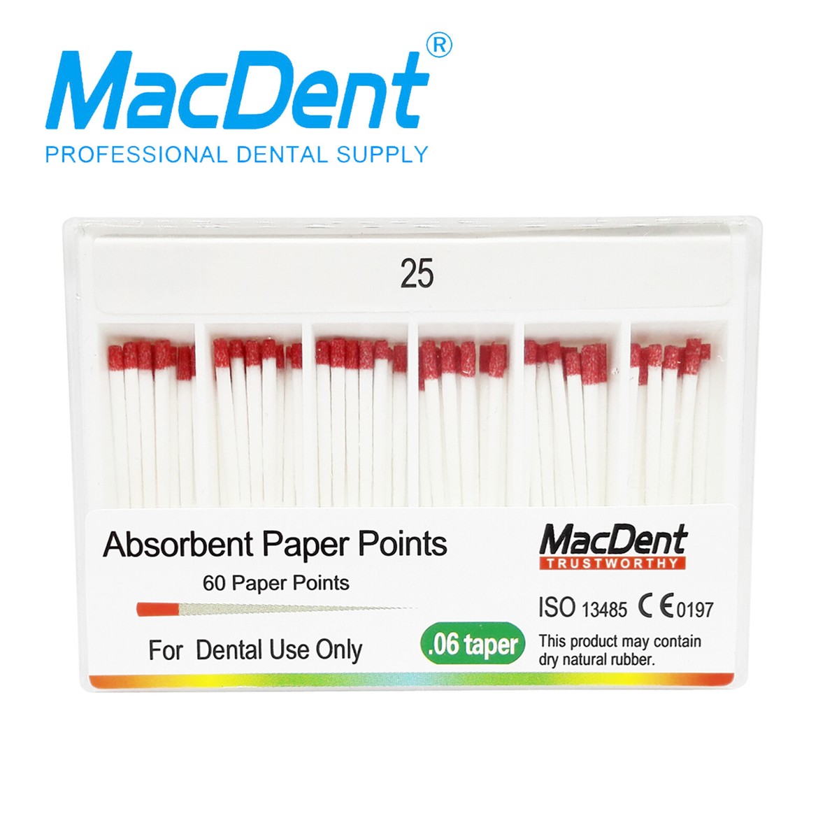Cones De Gutta-percha Et Papier Absorbant Pointes Dentaires - Taper 0.02, Taille #20, Marque GreatLife