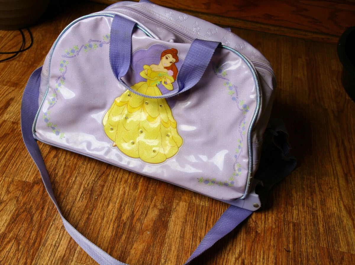 Disney Store Beauty the Beast Rolling Duffle Bag Lights Up Belle Disney Princess