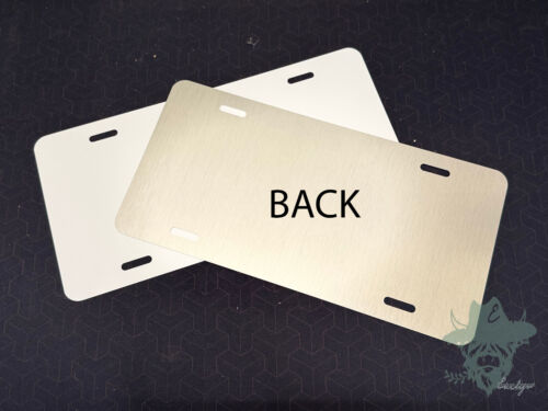 100 Ct - Dye Sublimation Aluminum License Plate Blanks 6"x12" .025" White Gloss - Picture 3 of 5