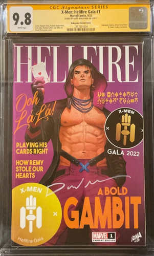 X-Men: Hellfire Gala #1 Magazin Variante DAVID NAKAYAMA CGC SS 9.8 Gambit