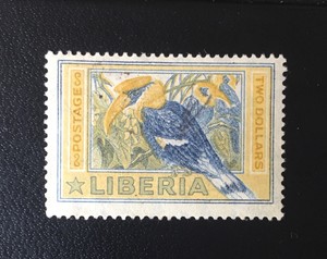 Liberia-1921-193-Hornbill-Bird-MNG