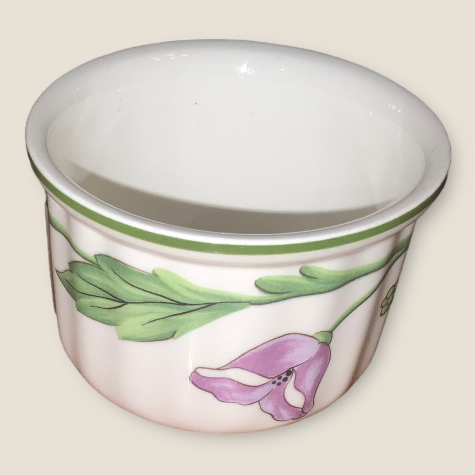 Villeroy & Boch 6x Ramekins Amapola Vilbofour Ovenware Poppies Germany