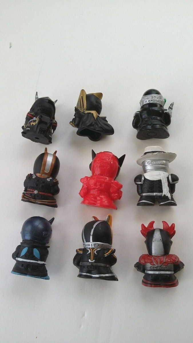 Kamen Rider Small Figure & Finger Puppet 9 Set [Faiz, Knight