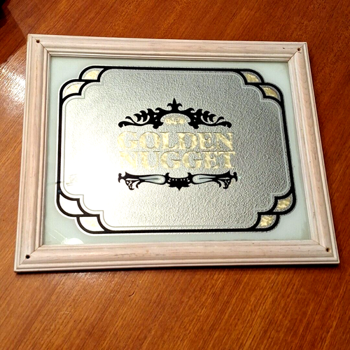 Golden Nugget Hotel Casino Las Vegas Framed Advertising Bar Mirror 13"x16" - Picture 8 of 8