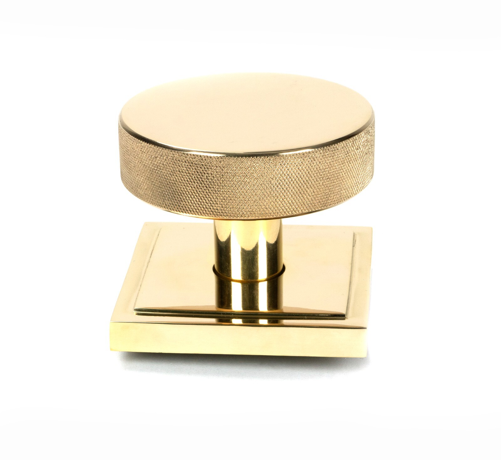 From The Anvil 50829 Polished Brass Brompton Centre Door Knob (Square)