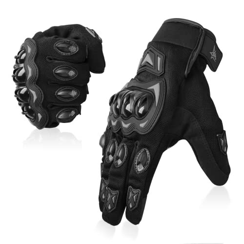 Motorradhandschuhe Herren Damen Vollfinger Touchscreen Handschuhe für Rennmotorrad - Bild 8 von 31