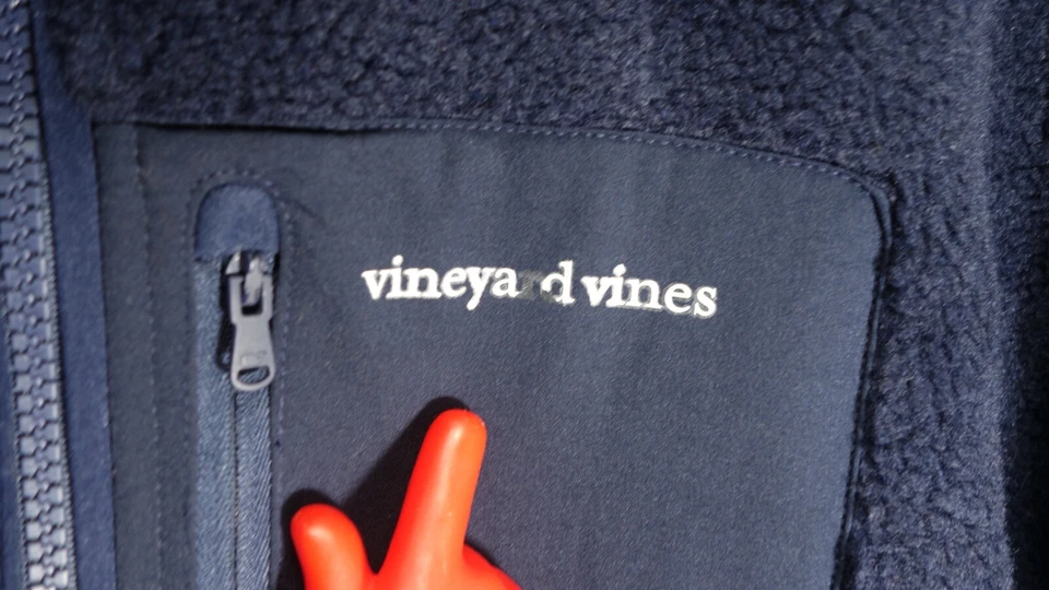 Suéter Pullover Sherpa 14th Azul Marino Para Hombres Vineyard Vines Nuevo con Etiquetas G1N Foto 2 de 4