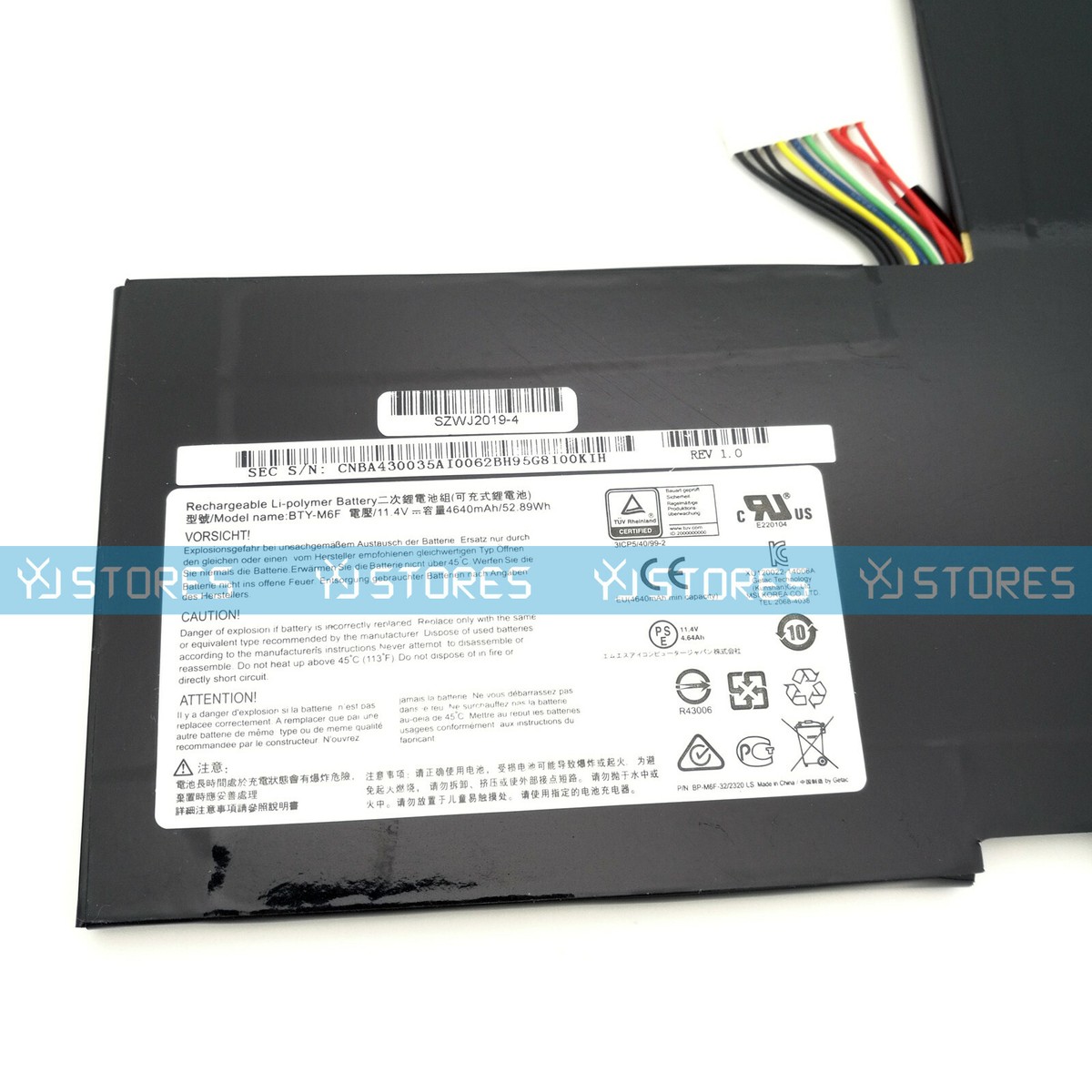 Genuine BTY-M6F MS-16H2 Battery for MSI GS60 2QC 2QE 2PC 2PE 2PL