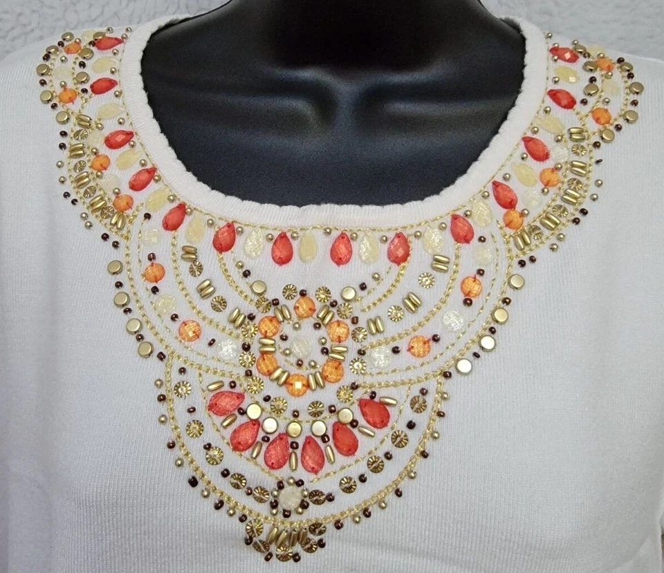 Camisa suéter blusa Alfred Dunner para mujer talla 1X blanca Foto 4 de 4