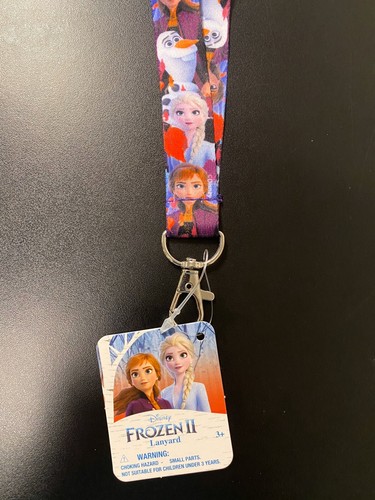 Disney Frozen II Lanyard 17 inch :Elsa Anna Olaf Frozen 2 with keychain clasp