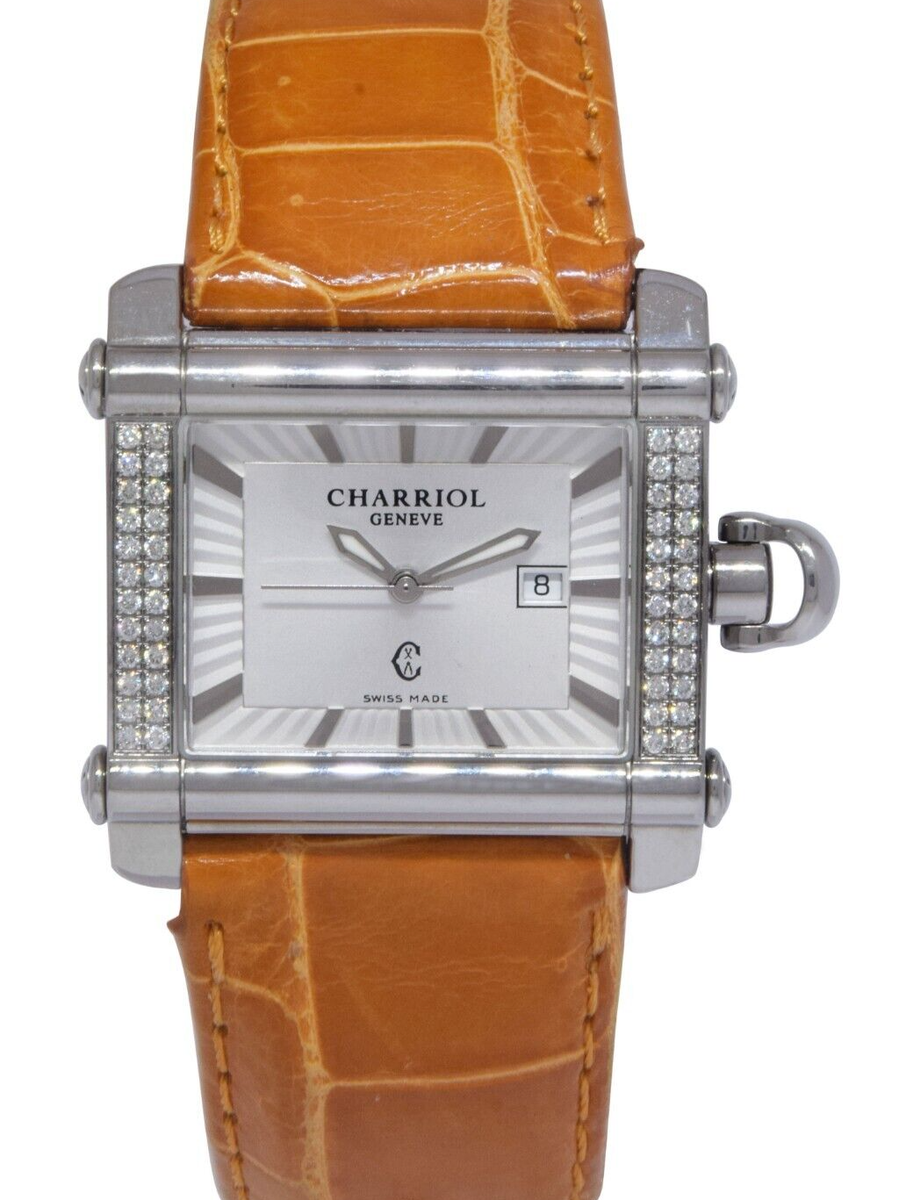 Charriol Actor Steel Diamond Bezel Ladies 33mm Quartz Watch Charriol Actor Steel Diamond Bezel Ladies 33mm Quartz Watch
