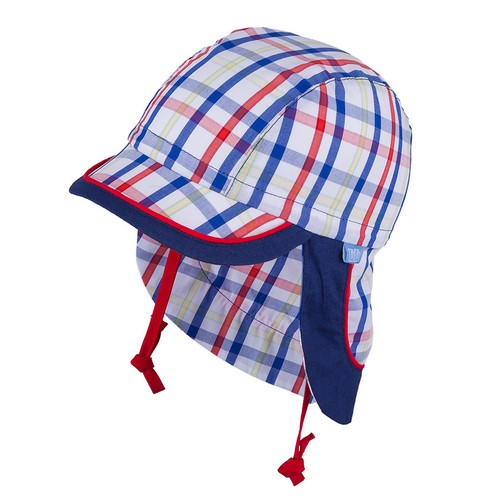 TIE UP 100% Cotton hat with UV +30 SUN PROTECTION Spring Summer BABY BOYS - Picture 12 of 23