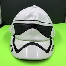 Disney Star Wars Hat Cap Kids xxs xs Small Strap Back White Storm Trooper 2-3 yr